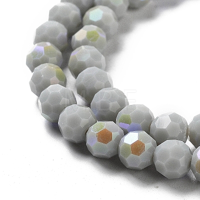 Opaque Glass Beads Strands EGLA-A035-P6mm-L22-1