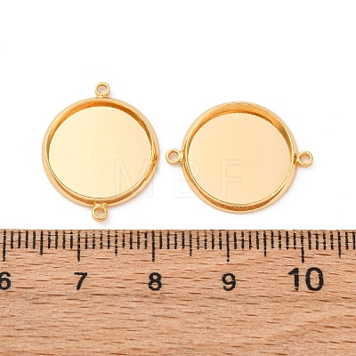 Brass Connector Cabochon Settings KK-F898-21D-G-1