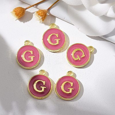 Golden Plated Alloy Enamel Charms LS-ENAM-S118-08G-1