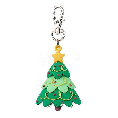 10Pcs 10 Styles Christmas Theme PVC Plastic Pendant Decorations HJEW-JM02316-1