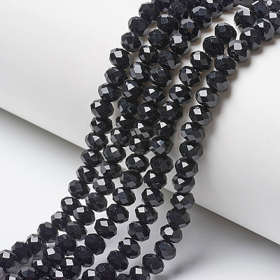 Opaque Solid Color Imitation Jade Glass Beads Strands EGLA-A044-P6mm-D18-1