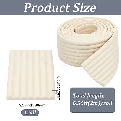 NBR Foam Anticollision Strip AJEW-GF0014-63B-1