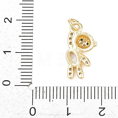 Brass Micro Pave Cubic Zirconia Pendants KK-D258-12G-1