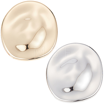 2Pcs 2 Colors Alloy Brooches JEWB-CP0001-58-1