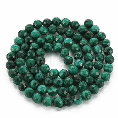 Natural Malachite Beads Strands G-S361-4mm-001-1