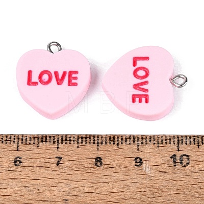 Opaque Resin Pendants RESI-N051-16A-1