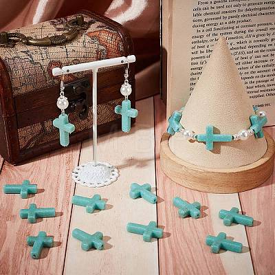 100Pcs Plastic Imitation Turquoise Beads KY-SC0002-18B-1
