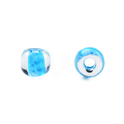 Glow in the Dark Luminous Transparent Glass Seed Beads SEED-YWC0001-01E-1