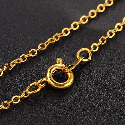 Vogue Design Brass Natural Druzy Agate Pendant Necklaces NJEW-JN01138-1