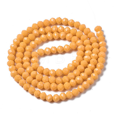 Opaque Solid Color Glass Beads Strands LS-EGLA-A034-P4mm-D21-1