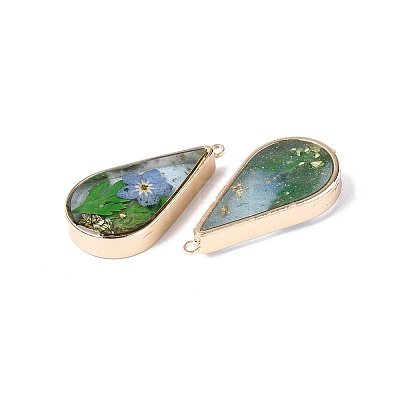 Epoxy Resin Pendants KK-Q082-02KCG-02-1