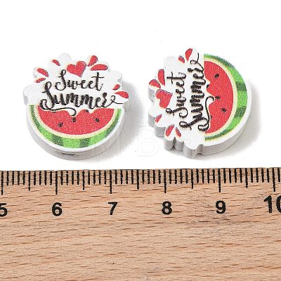 Printed Schima Wood Beads WD-CBA91F0-08-1
