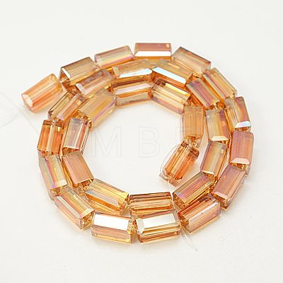 Electroplate Glass Beads EGLA-J023-12x6mm-M-1