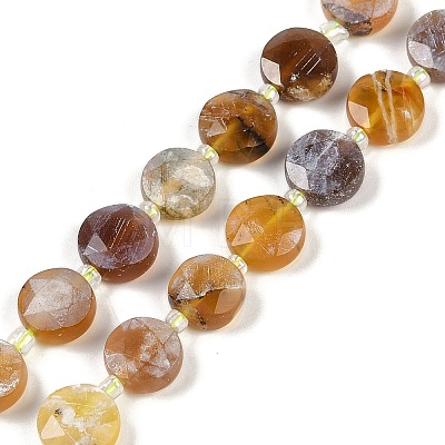 Natural Yellow Opal Beads Strands G-C116-A82-01-1