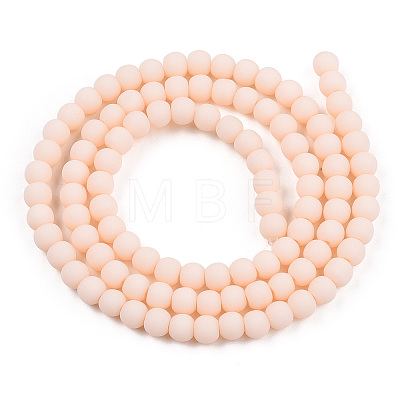 Opaque Glass Beads Strands LS-GLAA-T032-P4mm-MD09-1