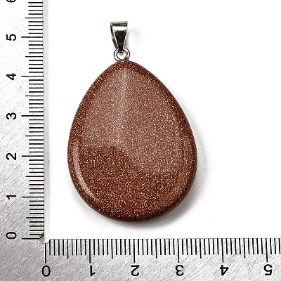 Synthetic Goldstone Pendants G-F820-14P-19-1