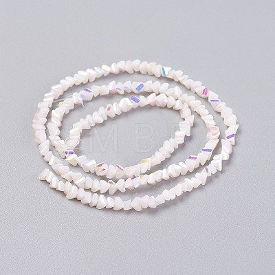 Electroplate Glass Beads Strands GLAA-F092-B04-1