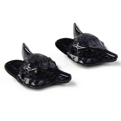 Synthetic Blue Goldstone Pendants G-R478-005A-1