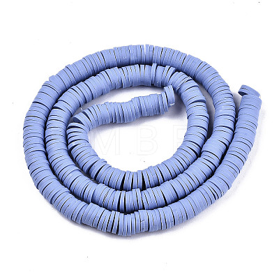 Handmade Polymer Clay Beads Strands LS-CLAY-R089-8mm-023-1