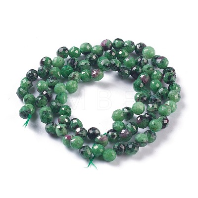 Natural Ruby Zoisite  Beads Strands G-H243-16-1