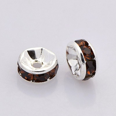 Brass Rhinestone Spacer Beads RB-A014-Z5mm-15S-NF-1