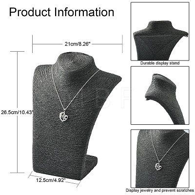 Stereoscopic Necklace Bust Displays NDIS-N001-01A-1