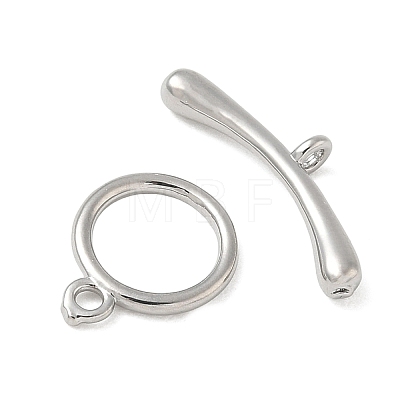 Brass Toggle Clasps KK-CBAFC6C-07E-P-1