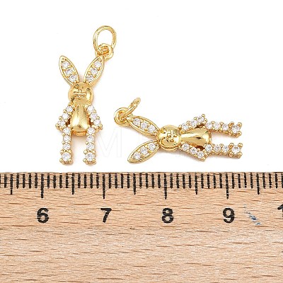 Brass Micro Pave Cubic Zirconia Pendants KK-H093-16A-G-1
