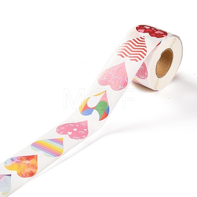 Valentine's Day Theme Paper Gift Tag Stickers X-DIY-C007-01D-1