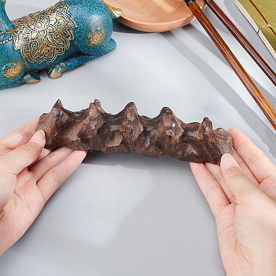 Wooden Chinese Calligraphy Brush Holder AJEW-WH0171-81-1