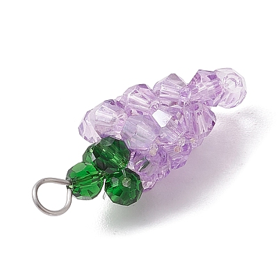 Glass Pendnats PALLOY-JF02933-01-1