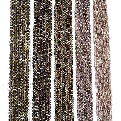 Electroplate Glass Beads Strands EGLA-A044-T6mm-A16-1