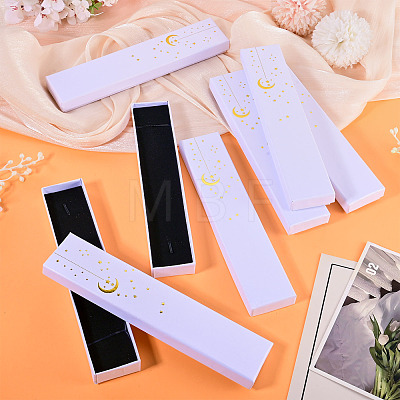Gold Stamping Moon Printed Cardboard Paper Jewelry Necklace Packaging Boxes CON-TAC0071-004B-1