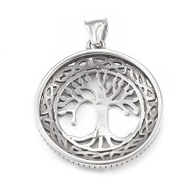 304 Stainless Steel Pendants STAS-G303-17AS-1