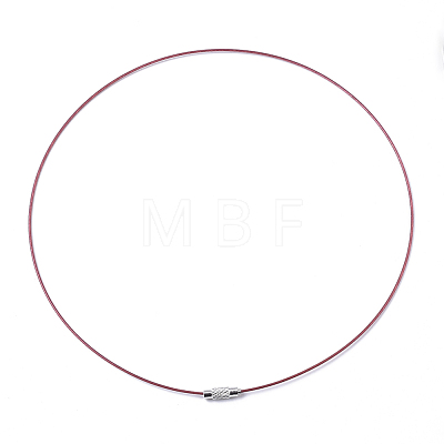 Stainless Steel Wire Necklace Cord DIY Jewelry Making X-TWIR-R003-09-1
