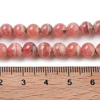 Natural Argentina Rhodochrosite Beads Strands G-D864-14-6mm-A-1