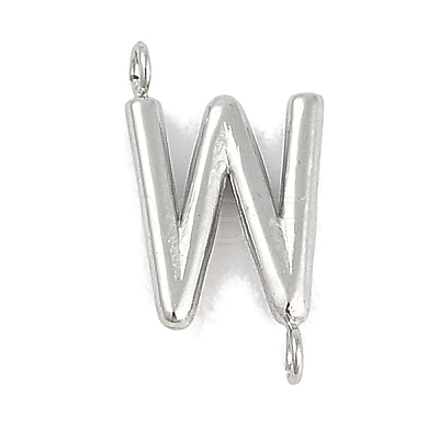 304 Stainless Steel Letter Connector Charms LS-STAS-M108-01P-23-1