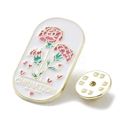 Flower Alloy Enamel Pin Brooches JEWB-C029-06A-G-1