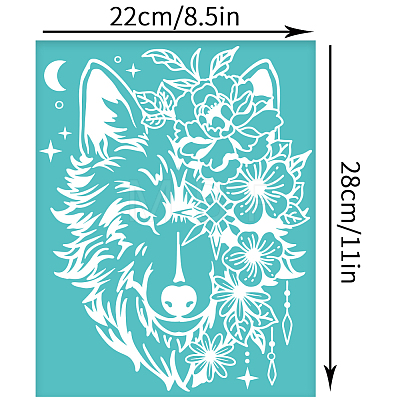 Self-Adhesive Silk Screen Printing Stencil DIY-WH0338-249-1