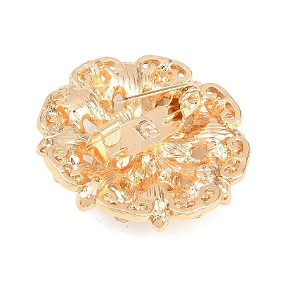 12Pcs Exquistie Rhinestone Brooch JEWB-G047-01KCG-1