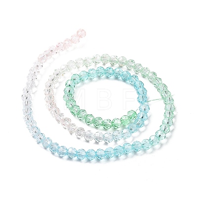 Transparent Glass Beads Strands GLAA-E036-07C-1
