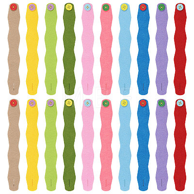 20Pcs 20 Styles Cloth Cord Bracelets Set BJEW-WH0011-121-1