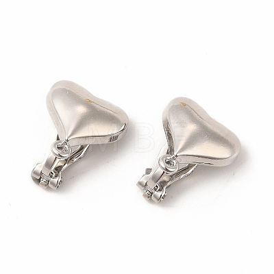 Alloy Clip-on Earring Findings PALLOY-M208-07P-1