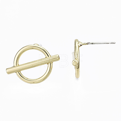 Alloy Stud Earring Findings PALLOY-T064-71LG-RS-1