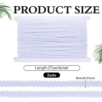 2Bags Polyester Lace Trim OCOR-ME0001-84H-1