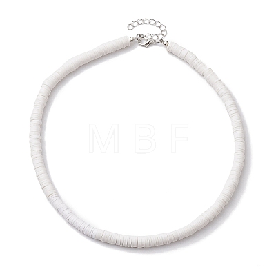 Bohemia Handmade Polymer Clay Heishi Beaded Necklaces NJEW-JN04778-1