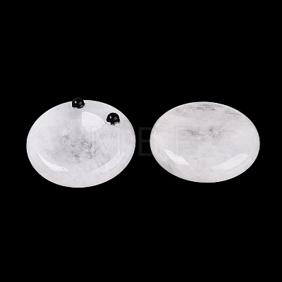 Natural Quartz Crystal Thumb Worry Stone G-Q602-12F-1