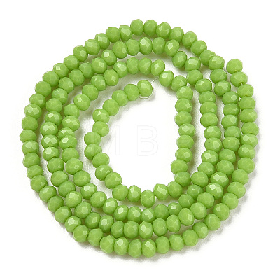 Opaque Solid Color Glass Beads Strands EGLA-A034-P2mm-D30-1
