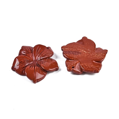 Natural Red Jasper Carved Pendants G-B097-01A-01-1