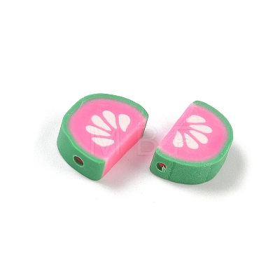 Fruit & Vegetable Theme Handmade Polymer Clay Beads CLAY-F006-02O-1